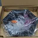 Outdoor Post Light, 21 Inch Aluminum Outside Post Lantern, Waterproof Exterior Lamp Pole Lantern Head with Seeded Glass, Matte Black Column Lights for Patio Garden Walkway Landscape E26 Base Max 100W