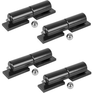 4-Pack Barrel Gate Hinge 5 inches Heavy Duty Weld-On Install Fence 450 Lbs Capacity for Swing Door Trailer Ramp Door