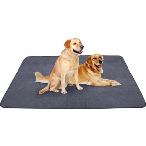 Peepeego Non-Slip Dog Pads Extra Large 72" x 72", Washable Puppy Pads with Fast Absorbent, Reusable, Waterproof for Training, Whelping, Housebreaking, Incontinence, for Playpen (72x72 Inch (Pack of 1))
