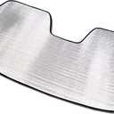 TuningPros RSS-234 Custom Fit Roll Up Car Windshield Sun Shade Protector, Sunshade Visor Silver 1-pc Set Compatible with 2012-2018 Mercedes-Benz CLS-Class W218 CLS350 CLS400 CLS500 CLS550