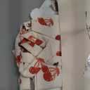 Gemfit Canvas Crossbody Tote Bag for Women – Cute Large Shoulder Bags with Zipper Interior Pocket Adjustable Long Strap for Work, Shopping, Travel, Reusable Grocery, Cherry