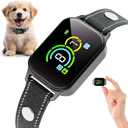 Dog Bark Collar,Bark Collar for Small Dogs,Humane Barking Collar,AUTO Barking Collar,Adjustable Beep Vibration Modes and 7 Sensitivity(Black) (1pack)