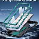 FNTCASE for Samsung Galaxy S26 Case: with [Built-in Screen Protector & Kickstand] [2 Front Frames] [Military-Grade Drop Protection] Heavy Duty Shockproof Rugged Case Full Body Protective Cover Green