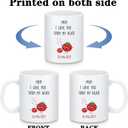Lovely Birthday Mug Gift for Mom, Cute Pun I Love You Mom Mother's Day Coffee Mug Gift from Son Daughter Kids, Unique Mommy Birthday Love You Gifts Coffee Cup - 11oz White Ceramic Cup