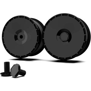 20 Inch Wheel Covers for Tesla Model Y Induction Wheel Hubs 2020-2024, Full Coverage Hubcaps Exterior Accessories, Centers Lock Installation Rim Protector (Pure Black, Set of 4)