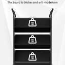 GarveeHome Book Cart, V-Shaped Metal Rolling Cart with 4 Lockable Wheels & Side Hooks, 3-Tier Storage Bookshelf for Home Library School Office Study(32 in x14 in x49 in), Black