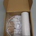 White Linen Small Drum Lampshade, 8.66" Top x 8.66" Bottom x 7.87" High Lamp Shade, Lamp Shade Replacement for Table and Floor Lamps, Pendant LightHandcrafted LampshadeEasy Assembly