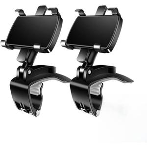 Universal Car Phone Holder Mount,360 Degrees Rotation Dashboard Phone Holder [Upgrade Clip Never Fall],car Phone Mount for iPhone,Samsung,Google,Nokia,and 4 to 7" Smartphones(2)