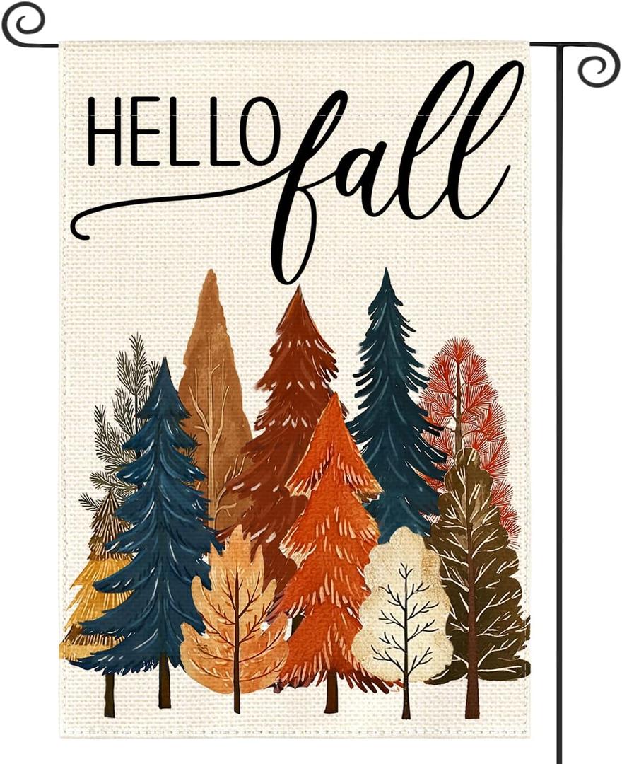 3 x AVOIN colorlife Fall Trees Garden Flag 12x18 Inch Double Sided Outside