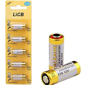 LiCB A23 23A 12V Alkaline Battery (5-Pack)