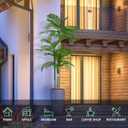 AnTing 8.5ft Tall Triple Golden Cane Palm Artificial Tree Palm Silk Tree in Plastic Sturdy Pot Large Fake Tropical Palm Plant for Indoor Outdoor Office House Living Room Home Decor