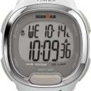 Timex Women's Ironman Triathlon Transit 33mm Resin Strap Watch (White/Chrome-tone)