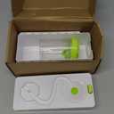 Brush Rinser Set Paint Cleaning Tools Makeup Brush Cleaner Machine, Paint Brush Cleaner Brush Rinser Running Water Circulation Paint Brush Cleaner (White Green)