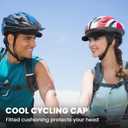 Mesh Golf Hats Men Women - Breathable Adjustable Baseball Cap - Sports Fitted Performance Hat for Outdoor Running (Blue)