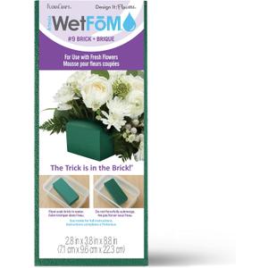 FloraCraft Floral Artesia WetFM Brick 2.8 Inch x 3.8 Inch x 8.8 Inch Green