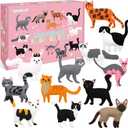 CiyvoLyeen Cat Sewing Kit for Kids Ages 7 8 9 10 11 12 Kitten Plush Toys Arts & Crafts Set for Beginners, Learn to Sew Gifts Idea for Girls & Boys, Felt 12PCS