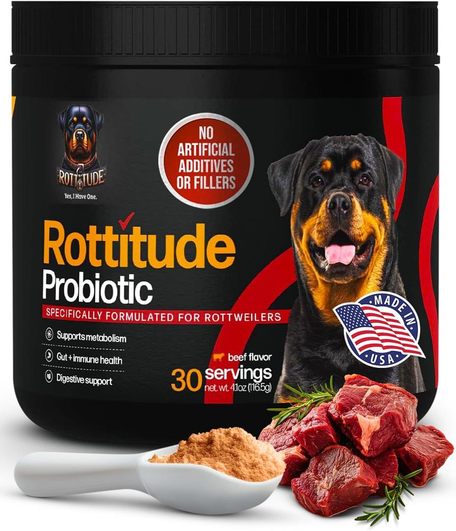 Probiotics for Dogs  Natural Dog Probiotics for Digestive Health, Gut Health, Yeast, Itchy Skin & Itchy Ears  Probiotic for Dogs  Dog Probiotic Supplement for Rottweilers. BBD 11/2026