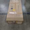 ClickDecor Anson Kitchen Island Bar Cart with Storage, Butcher Block Table, Rolling Wheels and Portable Cabinet Organization for Home Apartment Essentials, Gray