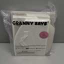 GRANNY SAYS Shelf Storage Baskets, Clothes Storage Bin, Organizer and Storage Bins, Trapezoid Storage Boxes, Clothing Bins for Changing Table Closet Shelves, Pearl White, Jumbo, 3-Pack