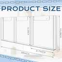 1 Pc Acrylic Brochure Holder Wall Mount 8.5''x11'', Three-slot