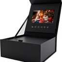 Sourcingbay Video Gift Box | 5" HD IPS Screen | 4GB Storage | Auto-Play Magnetic Lid | Hidden Surprise Compartment | Rechargeable Battery | Type-C Charging