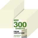 TUXIYA 300 Sheets Cream Cardstock Paper,8.5 x 11 Inch Cardstock Paper,180 GSM/65 LB Card Stock Printer Paper for Art,Invitations,DIY Cards,Watercolor & Craft Projects