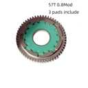 Hd 57T Spur Gear,0.8Mod Ara310947 for 1/10 Arrma 3S Blx 4Wd Arrma Big Rock Granite Senton Vorteks Typhon Differential Gear Upgrade Parts