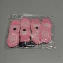 EXPAWLORER Anti Slip Dog Socks to Prevent Licking Paws, Dog Shoes for Hot Pavement, Dog Booties for Senior Dogs, Traction Control Boots & Paw Protectors for Hardwood Floors(X-Small (4 Count), Pink)