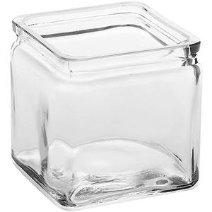 American Metalcraft GJ24 Glass Jar, Square, 24 oz. (Pack of 1)