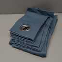 NICETOWN 30 inch Length Curtains Valances - Blackout Thermal Insulating Drapes for Office Bathroom Kitchen Basement Cafe RV Camper Windows Blinds (Greyish Blue, 34 by 30 Inch Long, 2 Pcs)