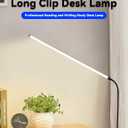2 Pack LED Desk Lamp with Clamp, Dimmable Clip on Light for College Dorm Room, Eye-Friendly Reading Study Lamp for Students, Flexible Gooseneck Bedside Light, Home Office Desk Lights Bedroom