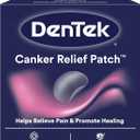 DenTek Canker Relief Patches for Canker Sore Pain Relief, Helps Relieve Soreness from Braces & Oral Wounds, 6 Count