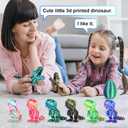 6PCS 3D Printed Dragon Egg Kids Dinosaur Toys, Articulated 3D Dinosaur Eggs with Dinosaurs Inside, 3D Printed Fidget Toys, Birthday Decorations Home Office Desk Toy(6PK Multicolored)