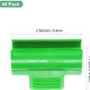 M METERXITY 40-Pack Greenhouse Clamps for 1 Inch PVC Pipe, Greenhouse Film Clamps Shading Net Rod Clip for Garden Net/Row Cover/Greenhouse Plastic [Grass Green]