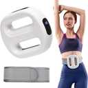 Vibration Plate with Extended Battery, Portable Cordless Massager for Weight Loss & Lymphatic Drainage, Full Body Fascia Ring with Belt - Gift for Women