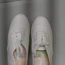 Womens Classic White Sneakers,Low Top White Canvas Shoes,Lightweight Casual Canvas Sneakers (8.5)