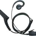 C Shape Earpiece Headset with MIC PTT Compatible with Motorola APX4000 APX7000 XPR6350 XPR6550 XPR7550 XPR7580 XPR7380 APX6000 Walkie Talkie 2 Way Radio