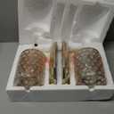 Modern Cordless Crystal Wall Light Battery Operated Wall Sconces set of 2, Rechargeable Wall Lamp Battery Powered Wall Mount Lights with Polyhedral Opal Crystal Shade for Bathroom Bedroom Living Room( (Gold)