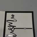 Mr & Mrs Black Acrylic Cake Topper, Bride and Groom Cake Topper Wedding Decoration(Design 01)