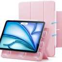 ESR for iPad Air 11 Inch Case M4/M3/M2 (2026/2025/2024), iPad Air 5th/4th Gen (2022/2020), Powerful Magnetic Attachment, Slim Trifold Stand Case, Auto Wake/Sleep, Durable Protection, Pink