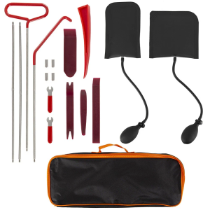 18Pcs Contingency Vehicle Unlock Tools Stainless Steel Kit Car Door Lock Out Set