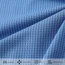 M MAELREG Mens Polo Shirts Short Sleeve Quick Dry Moisture Wicking Athletic Performance Jacquard Collared Golf Shirt for Men (Blue, M)