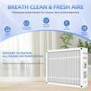 POPUP 2200 MERV 11 Air Filter Compatible with Honeywell POPUP2200 Air Cleaning,20x25x6 Pleated Design Actual Size 21"x24 61/64"x5 21/64"(2-PACKS)