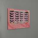 Ahrikiss Lashes Fluffy Eyelashes Wispy Thick False Eyelashes Spiky Manga Lashes D Curl Cat Eye Lashes Natural Look 3D Volume Anime Fake Eyelashes Faux Mink Lashes 14 Pairs Pack (Spike03)