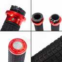 Motorcycle CNC Hand Grips Aluminum Rubber Handlebar Hand Grips for Harley Davidson Dyna Super Glide,Softail Fat Boy Low Rider,Road Glide Sportster V-Rod,Electra Glide