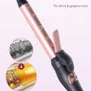 LANDOT Automatic Rotating Curling Iron: Easy-to-Use Ceramic Curling Wand 1 inch for Salon-Worthy Curls & Waves - Quick Heat & Adjustable Temp for All Hair Types