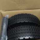 GICOOL 4.10/3.50-6 Flat Free Tire and Wheel, with 3"-3.5''-4.0''-4.5'' Centered Hub, and 3/4" & 5/8" Bearings, Replacement for Lawnmower, Wheelbarrow, Hand Truck/All Purpose Utility Tire on Wheel, 12 inches