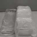 Clear plastic storage