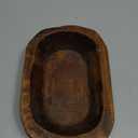 Decorative Bowl Home Decor Approx 10 Inch, Hand Crafted Wooden Dough Bowl Decor, Wooden Bowl Decor, Table Centerpiece Decor Bowl, Wood Bowl Decorative Wood Dough Bowl Centerpiece Bowl, Made in USA (Waxed / Brown)