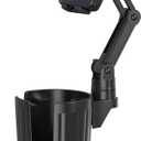 Phone Holders for Your Car, 2 in 1 Universal Cup Holder Expander Adjustable Base with Phone Mount, Long Arm with 360°Rotation Cup Holder Phones Mount for Car Compatible with All Smartphones